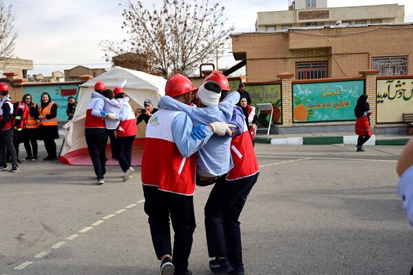 مانور زلزله در آذربایجان غربی