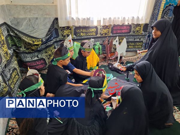 نوآموزان قرآنی دارالقرآن امام علی(ع) در سوگ شهادت حضرت رقیه 