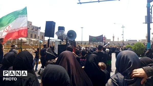 عزاداری مردم بلوار توس مشهد