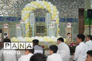  جشن تکلیف ۱۲۰ نوجوان پسر در حرم حضرت معصومه(س)