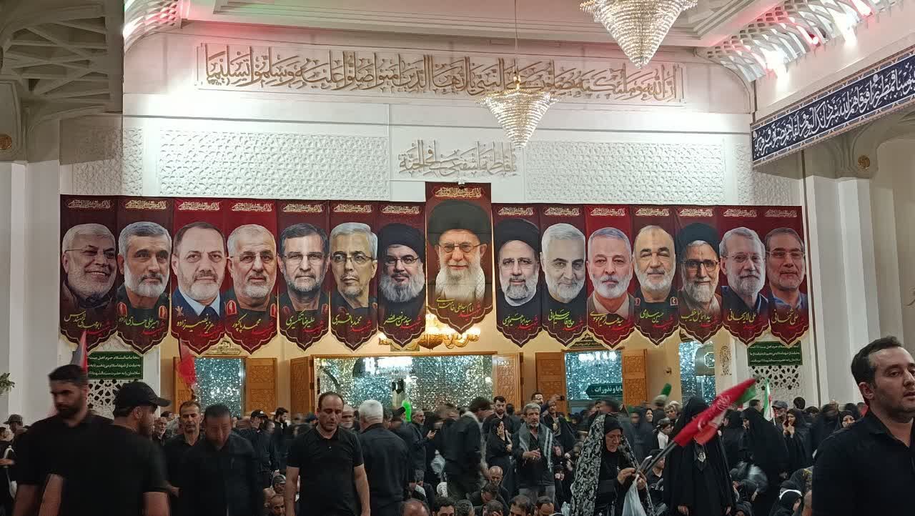 حضور گسترده مردم در جمکران و حرم مطهر برای بدرقه رهبر شهید