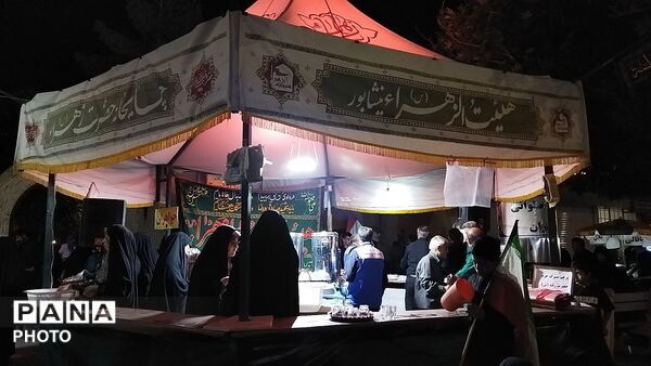 چایخانه هیئت فاطمه الزهرا  در شب صد و بیست و ششم