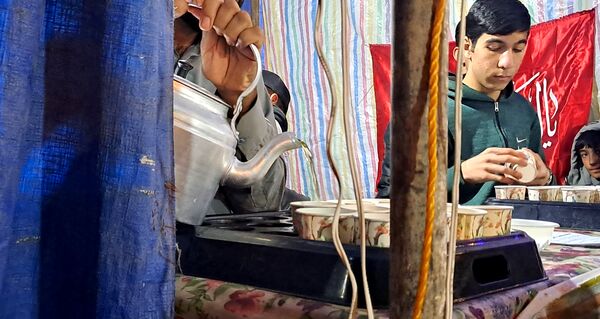 موکب پذیرایی شهید مصطفی صدر زاده به‌مناسبت میلاد امام علی (ع) در نیشابور 