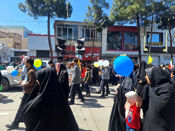 همبستگی مردم شهرستان گناباد در راهپیمایی روز قدس