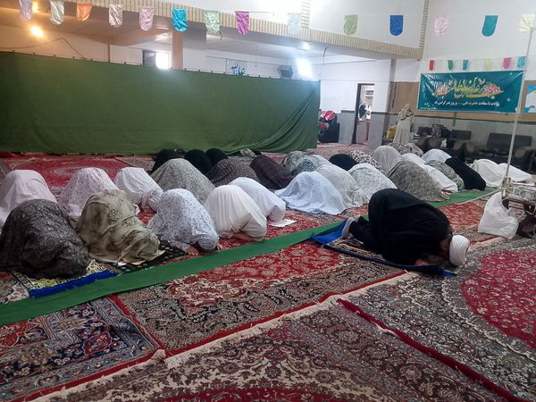 مراسم اعتکاف در مسجد امام حسین بلوار توس منطقه تبادکان مشهد