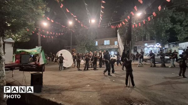 مراسم عزاداری شب عاشورا در هیئت جوانان حضرت ابوالفضل(ع) نظرآباد