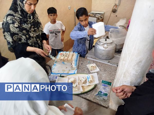 جشن الفبا دانش‌آموزان پایه اول دبستان شهید پسندیده فدافن