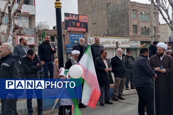 خروش مردمی در خیابان‌های رباط‌کریم در 22بهمن