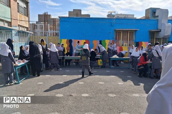 بازارچه دانش آموزی در دبستان شهید ناصری ناحیه دو شهرری 