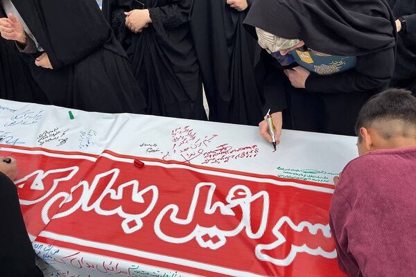 فریاد پیشوا علیه صهیونیسم در روز قدس؛ امضای طومار محکومیت و المان سازی در راهپیمایی روز قدس