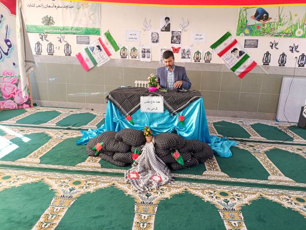 مراسم هفته مقدس در مدرسه فاطمیه خلیل آباد