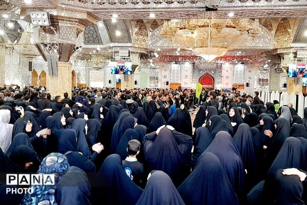 مراسم عزاداری شهادت رهبر معظم انقلاب در حرم مطهر حضرت عبدالعظیم حسنی (ع)