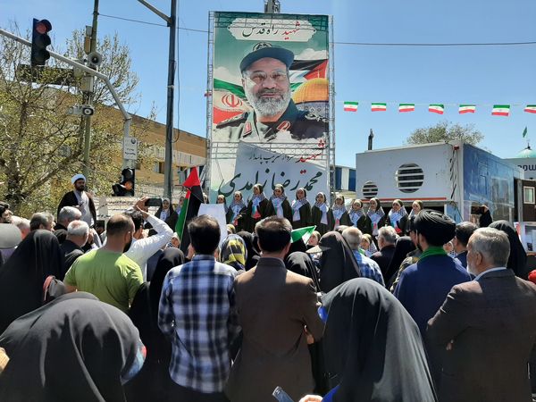 راهپیمایی روز قدس در شهر قزوین 