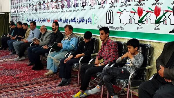 مراسم یادبود شهید آیت الله رئیسی و جمع همراه در شهرستان بام و صفی‌آباد