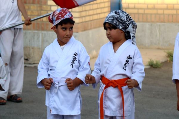 آیین افتتاح کلاس ورزش مدرسه ۲۲ بهمن روستای مندکان شهرستان پاکدشت  
