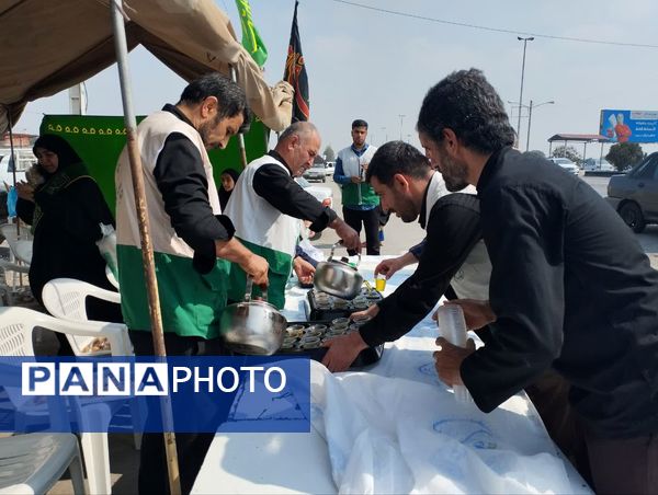 برپایی موکب امام رضا(ع) در میاندورود 