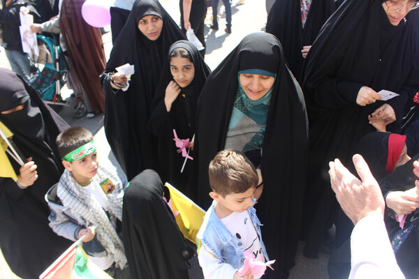 جلوه هایی شکوهمند از راهپیمایی روز جهانی قدس در قم