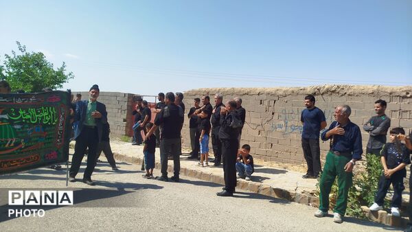 مراسم عزاداری در روز عاشورا همراه با حضور پر شور مردم روستای شوریاب