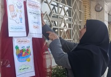 جشنواره غذای سالم در دبیرستان مهر نیشابور