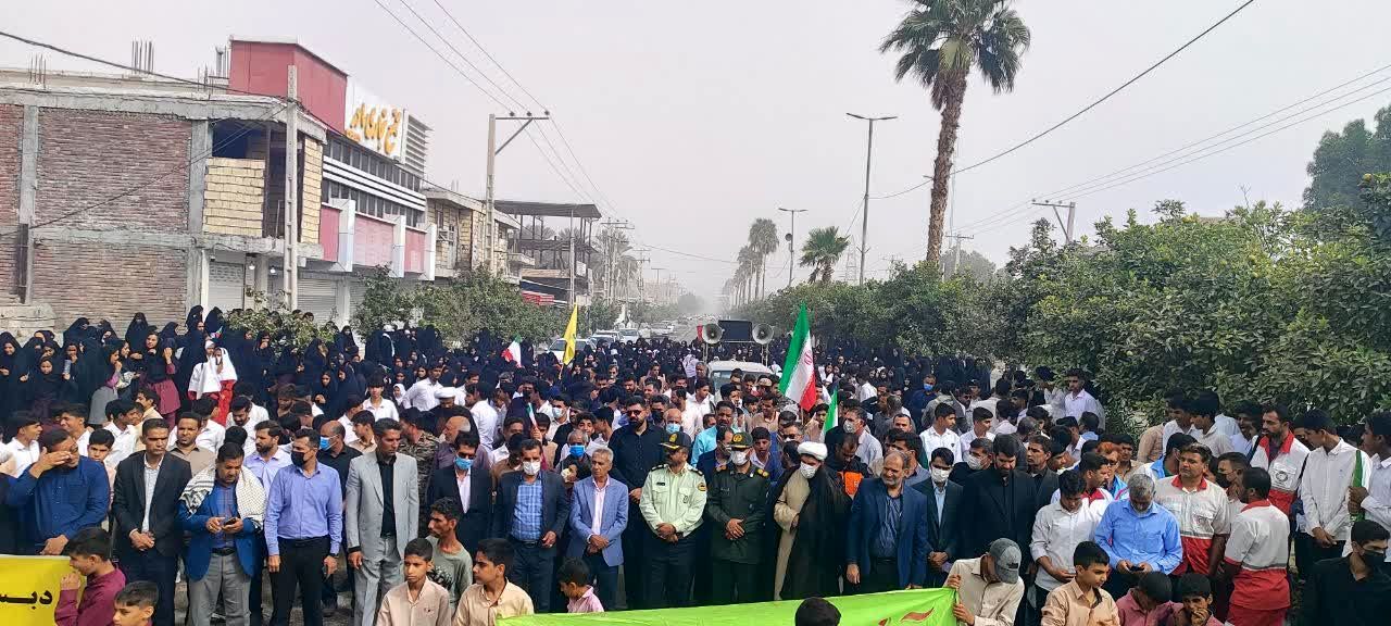 مردم فاریاب در ۱۳ آبان: فریاد مرگ بر آمریکا و اسرائیل، حمایت از رهبر و نیروهای مسلح