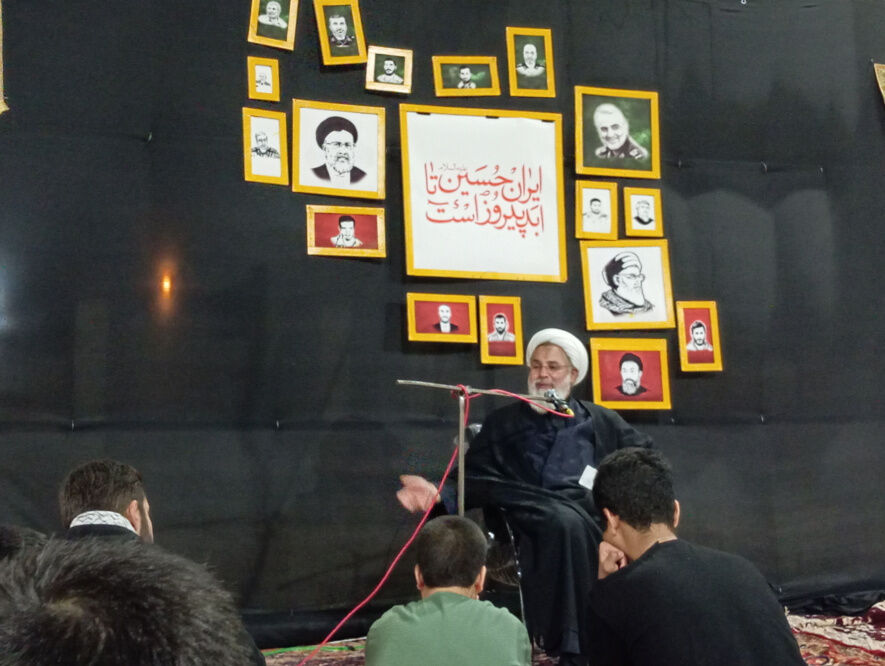 عزاداری هیات انصارالمهدی شهر جعفریه قم در یادمان شهدای گمنام 