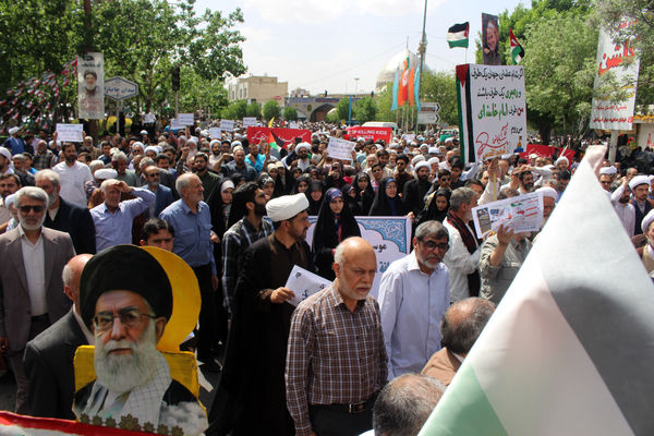 اعلام انزجار مردم قم از جنایات رژیم صهیونیستی در جمعه خشم