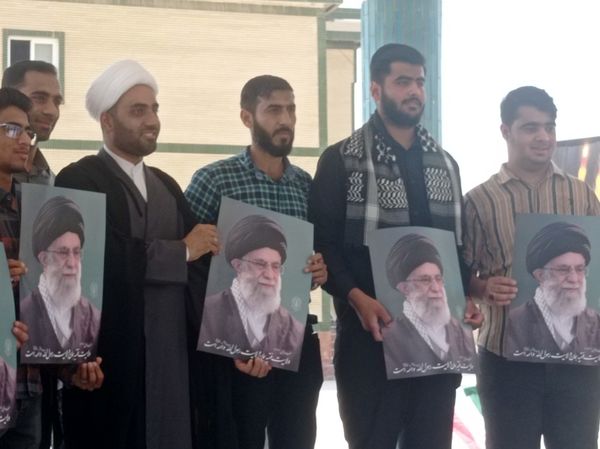 حضور مردم بندرخمیر در راهپیمایی روز قدس