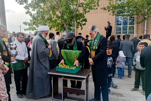 حضور خادمان حرم امام رضا (ع) در روستای آبنیه