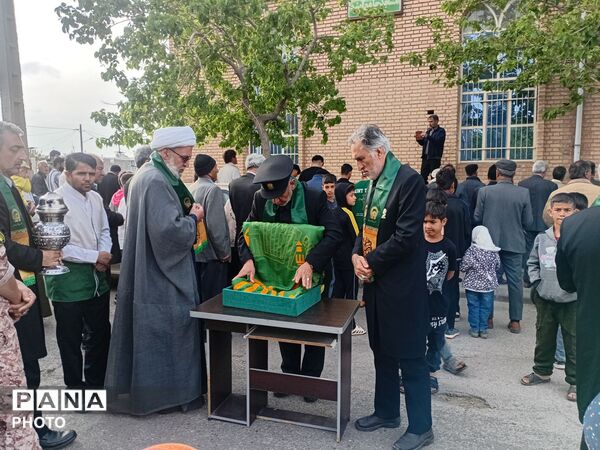 حضور خادمان حرم امام رضا (ع) در روستای آبنیه