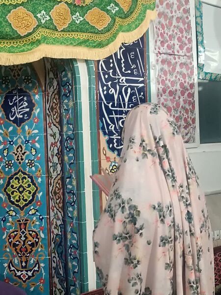 اعتکاف دانش‌آموزان دختر در مسجد سیدالشهدا شهرستان بجنورد 