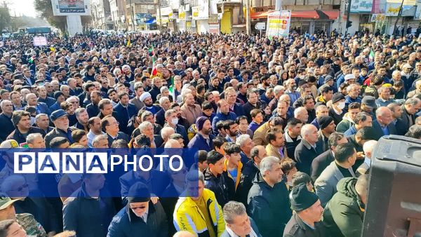 راهپیمایی عظیم 22 بهمن در شهرستان مرزی پارس آباد 