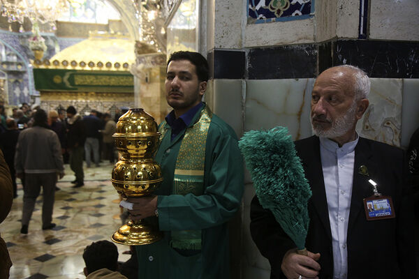 جشن عید مبعث در شب و روز بارانی حرم حضرت معصومه(س)