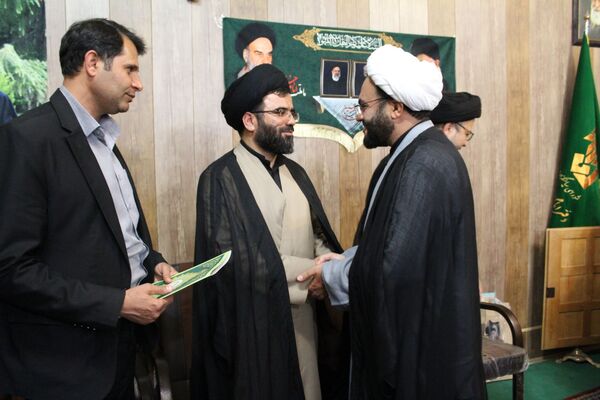 آیین سنگرسپاری رئیس اداره تبلیغات اسلامی شهرستان سامان
