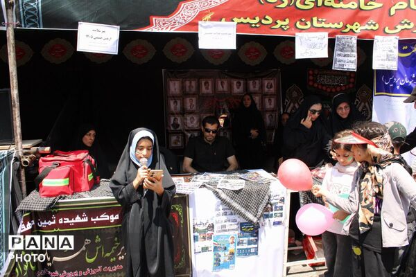  فرهنگیان آموزش و پرورش پردیس در صف خدمت‌رسانی به جاماندگان اربعین