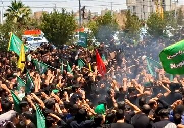 آیین خیمه‌سوزان هیات خیام الحسین(ع) در قم