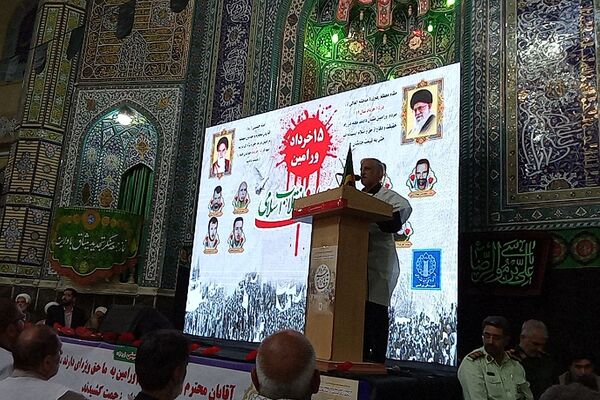 راهپیمایی پانزده خرداد کفن پوشان شهرستان ورامین