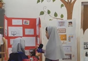 برگزاری جشنواره و نمایشگاه طرح جابربن حیان در دبستان دخترانه شاهد شجاعی ناحیه ۴ اصفهان
