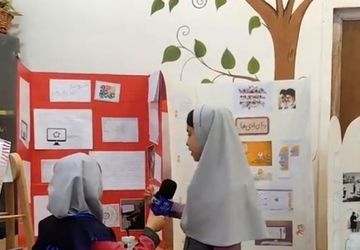 برگزاری جشنواره و نمایشگاه طرح جابربن حیان در دبستان دخترانه شاهد شجاعی ناحیه ۴ اصفهان