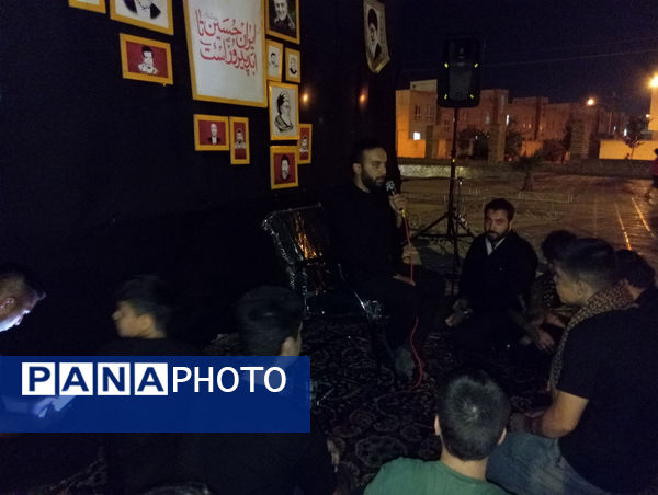عزاداری هیات انصارالمهدی شهر جعفریه قم در یادمان شهدای گمنام 