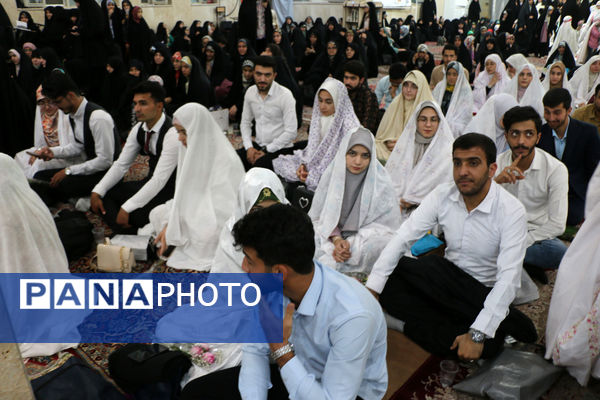 جشن ازدواج مسجدی 132 زوج جوان در قم - 2