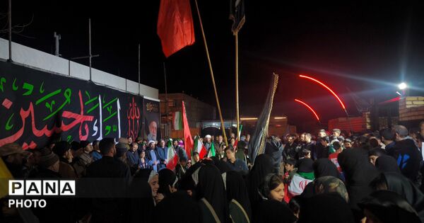 حضور پرشور مردم شهر صفی آباد در سوگواری رهبر انقلاب