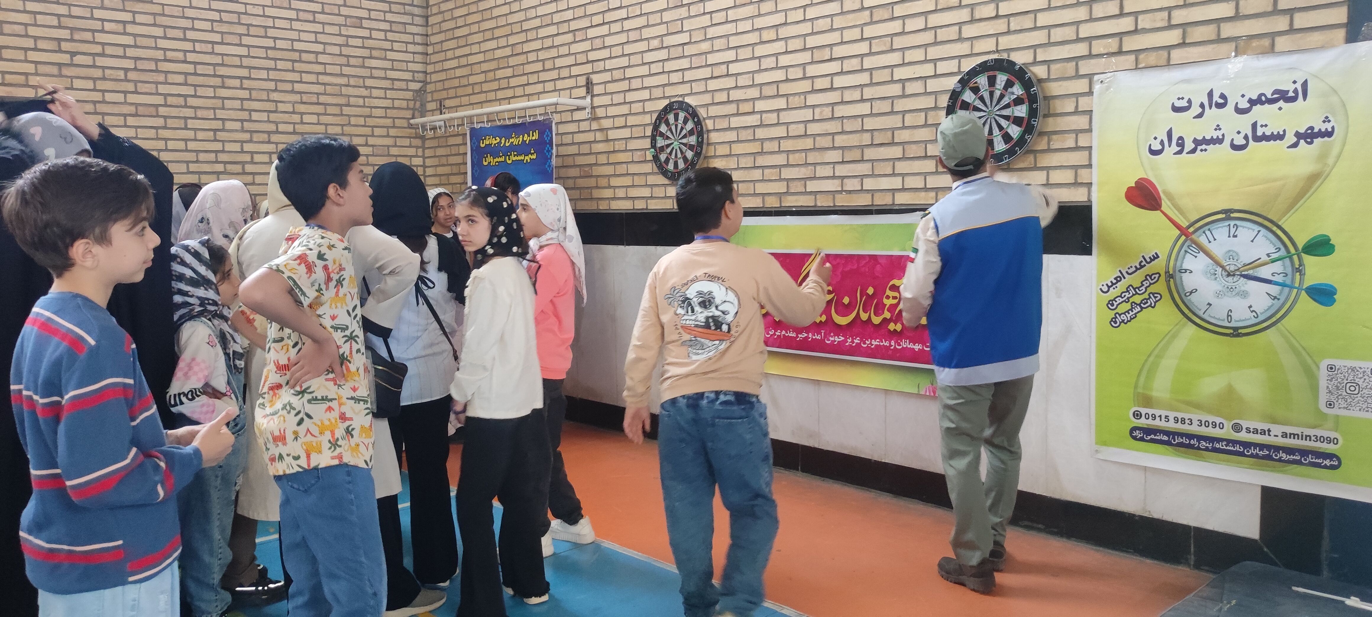 مسابقات استعدادیابی رابطین دارت در سالن زینبیه شهرستان شیروان