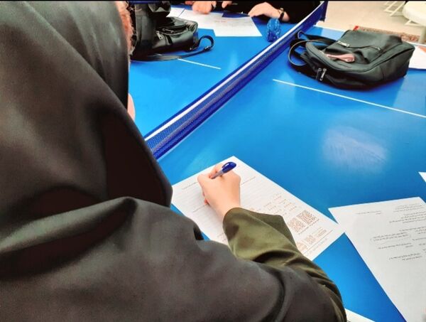آزمون لیگ‌جت با شعار «جهاد ما جهاد تبیین» در خانمیرزا