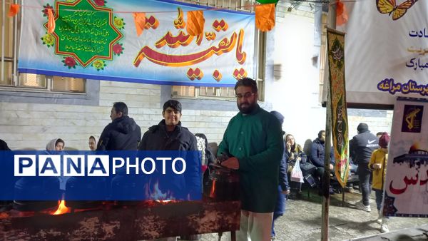 شور و شوق مهدوی در خیابان‌های مراغه