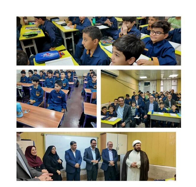 بازدید مشاور وزیر آموزش و پرورش از دبستان پسرانه نواب ناحیه یک اهواز