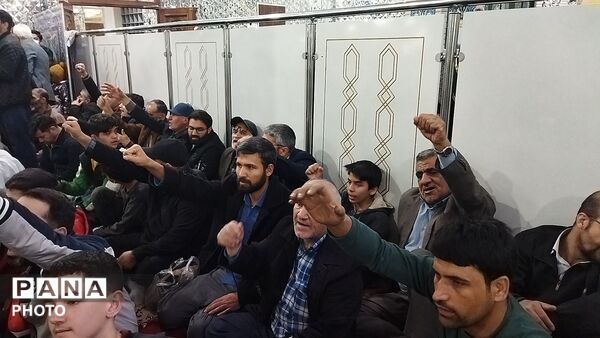 اجتماع بزرگ مردم نیشابور در پی محکومیت حمله رژیم صهیونسیتی و آمریکای جنایتکار به ایران 