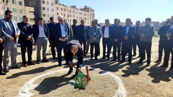 آیین کلنگ زنی آموزشگاه جعفر برزگر ناحیه یک مشهد