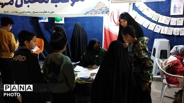 موکب محبان مهدی میزبان کودکان نیشابوری 
