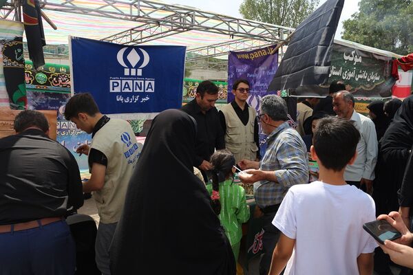 برپایی موکب سازمان دانش آموزی استان اردبیل در مراسم دلدادگان حسینی