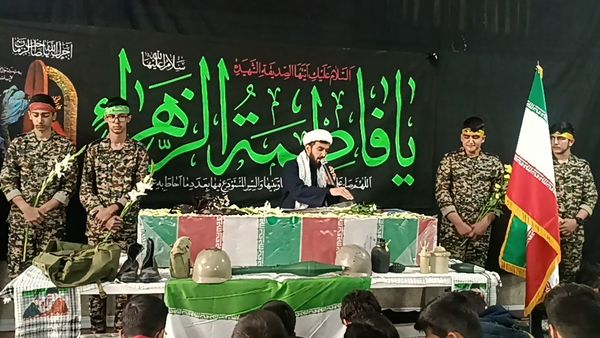 مراسم استقبال از شهید گمنام در دبیرستان شاهد ابوذر غفاری نیشابور 